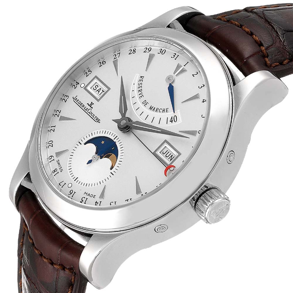

Jaeger Lecoultre Silver Stainless Steel Master Calendar Moonphase