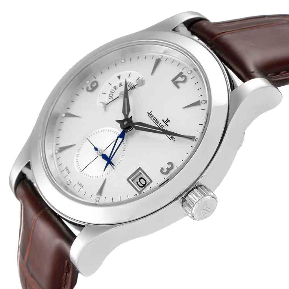 

Jaeger Lecoultre Silver Stainless Steel Master Control Hometime 147.8.05.S Q1628420 Men's Wristwatch 40 MM