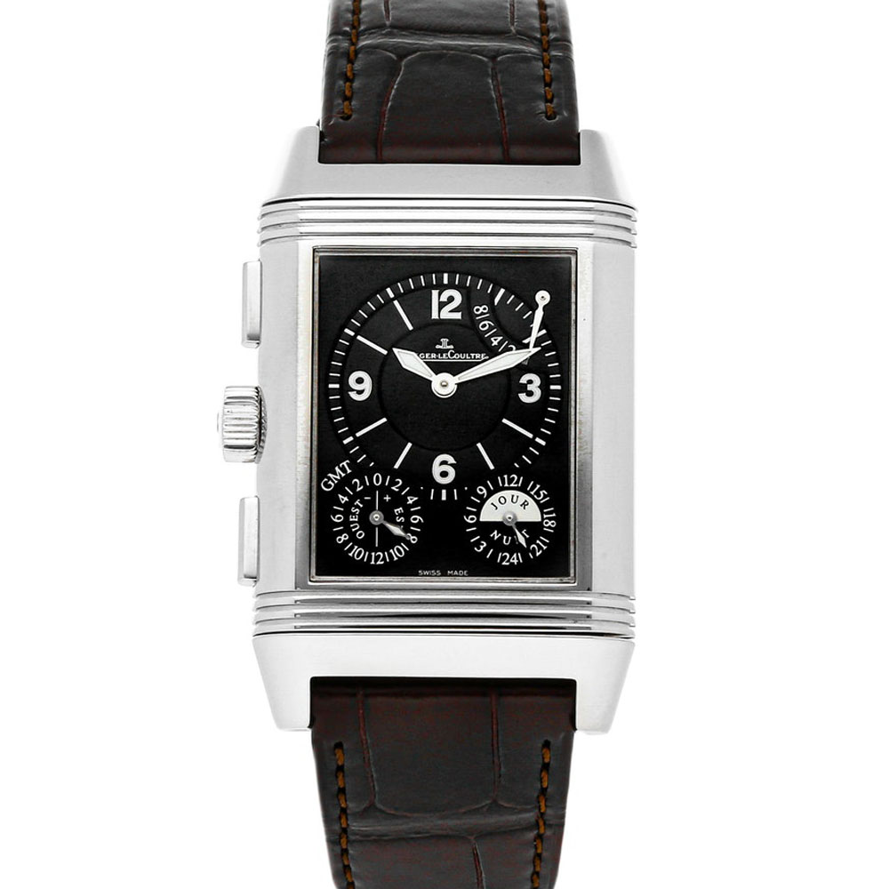 

Jaeger LeCoultre Silver Stainless Steel Reverso Grande GMT Q3028420 Men's Wristwatch