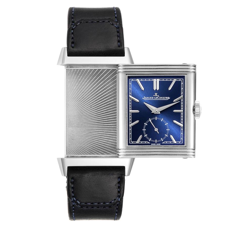 

Jaeger LeCoultre Blue Stainless Steel Reverso Tribute