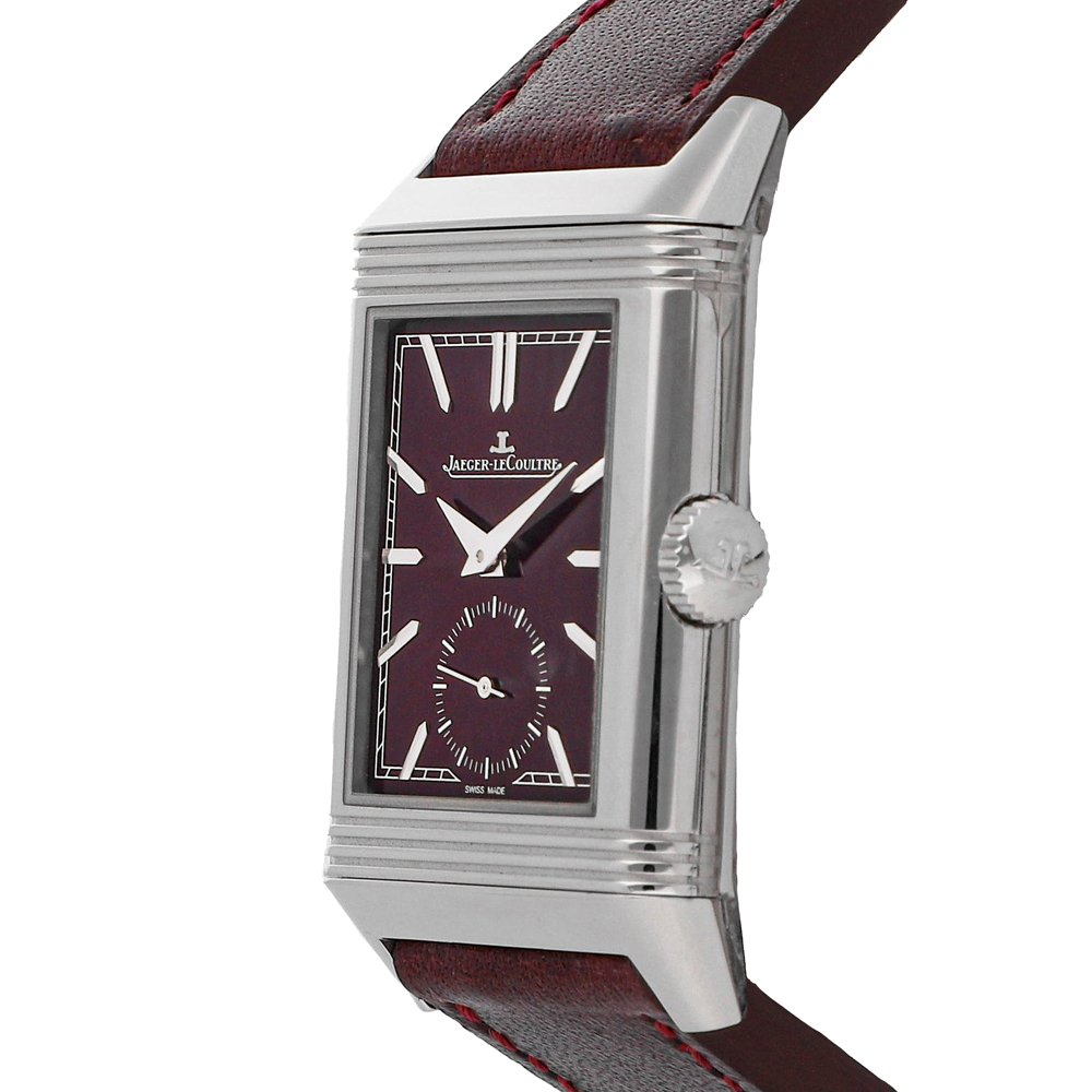 

Jaeger LeCoultre Red Stainless Steel Reverso Tribute Q397846J Men's Wristwatch