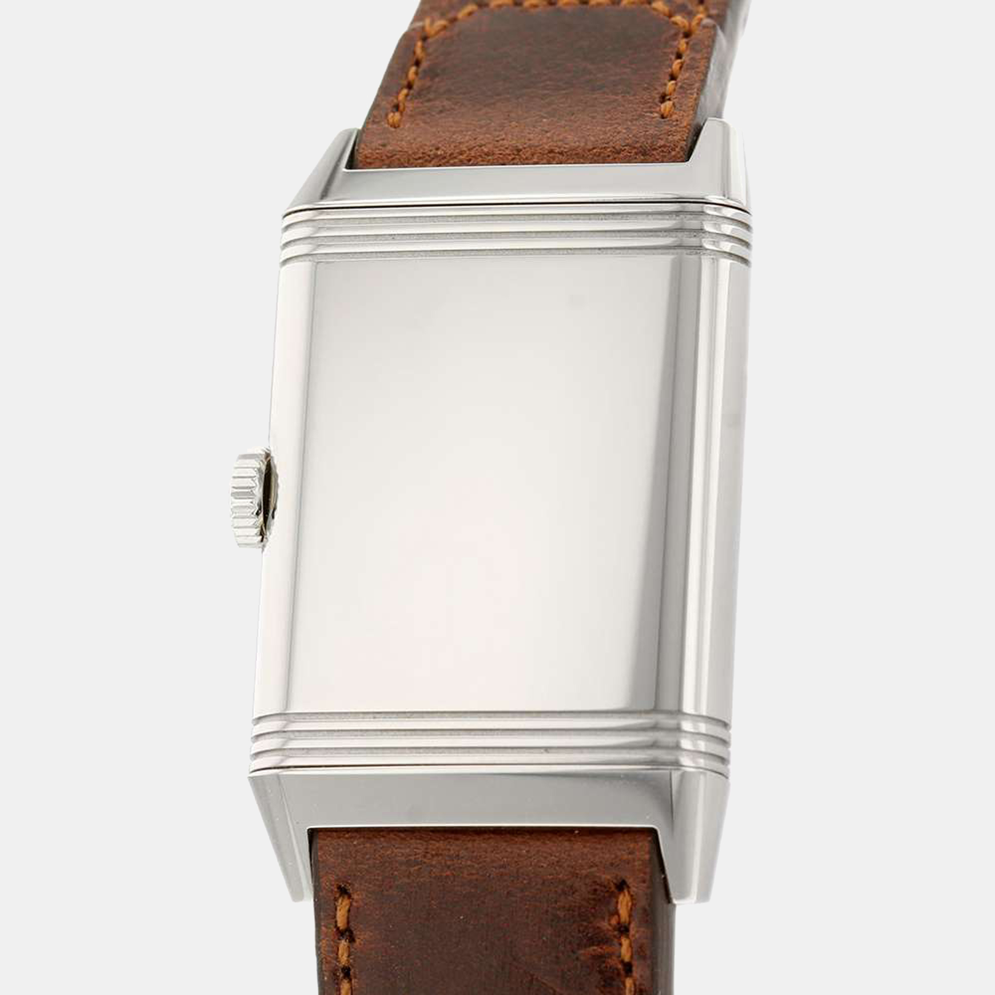 

Jaeger LeCoultre Silver Stainless Steel Reverso Q3858522 Men's Wristwatch 28 mm