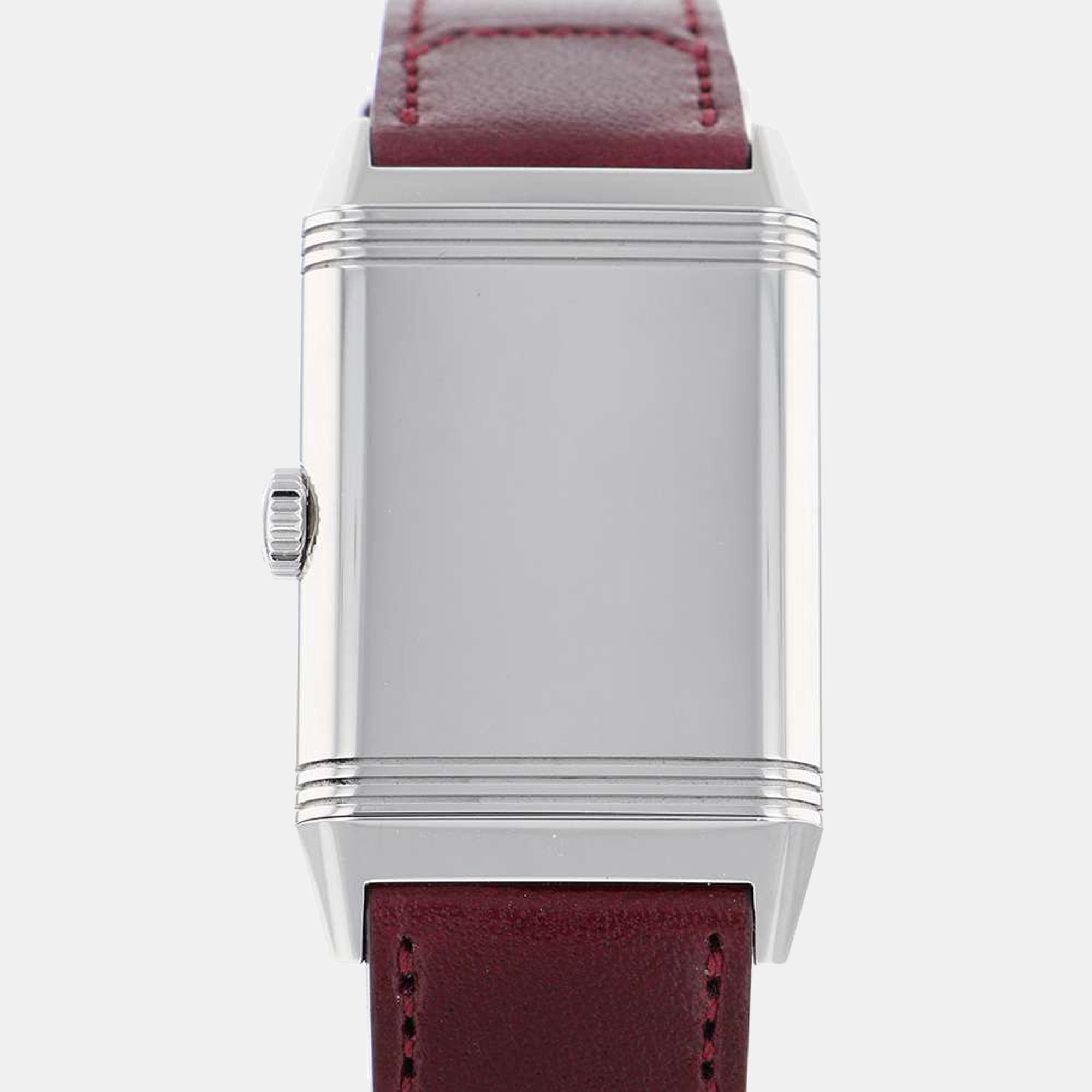 

Jaeger LeCoultre Burgundy Stainless Steel Reverso Q397846J Men's Wristwatch 45 mm, Red