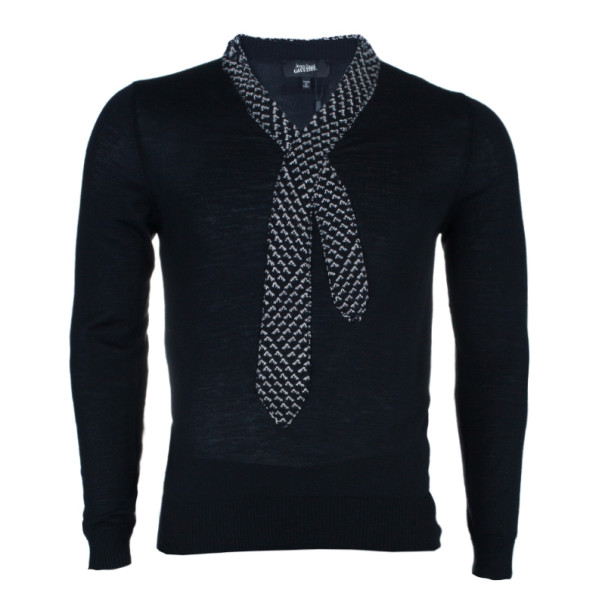 مملوكة مسبقًا Jean Paul Gaultier Mens Knit Tie Sweater M