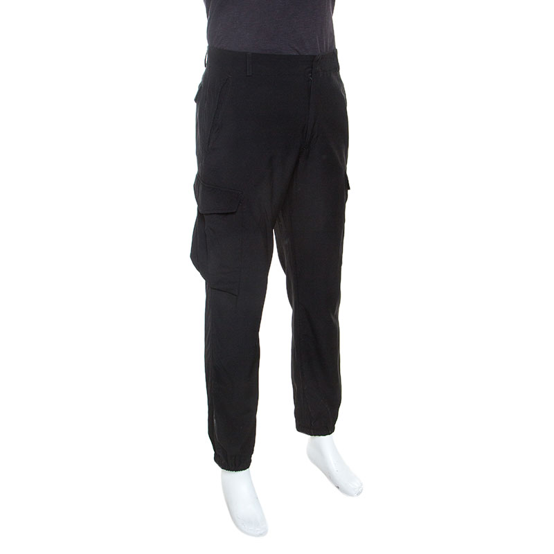 

Jean Paul Gaultier Black Wool Lightweight Cargo Trousers