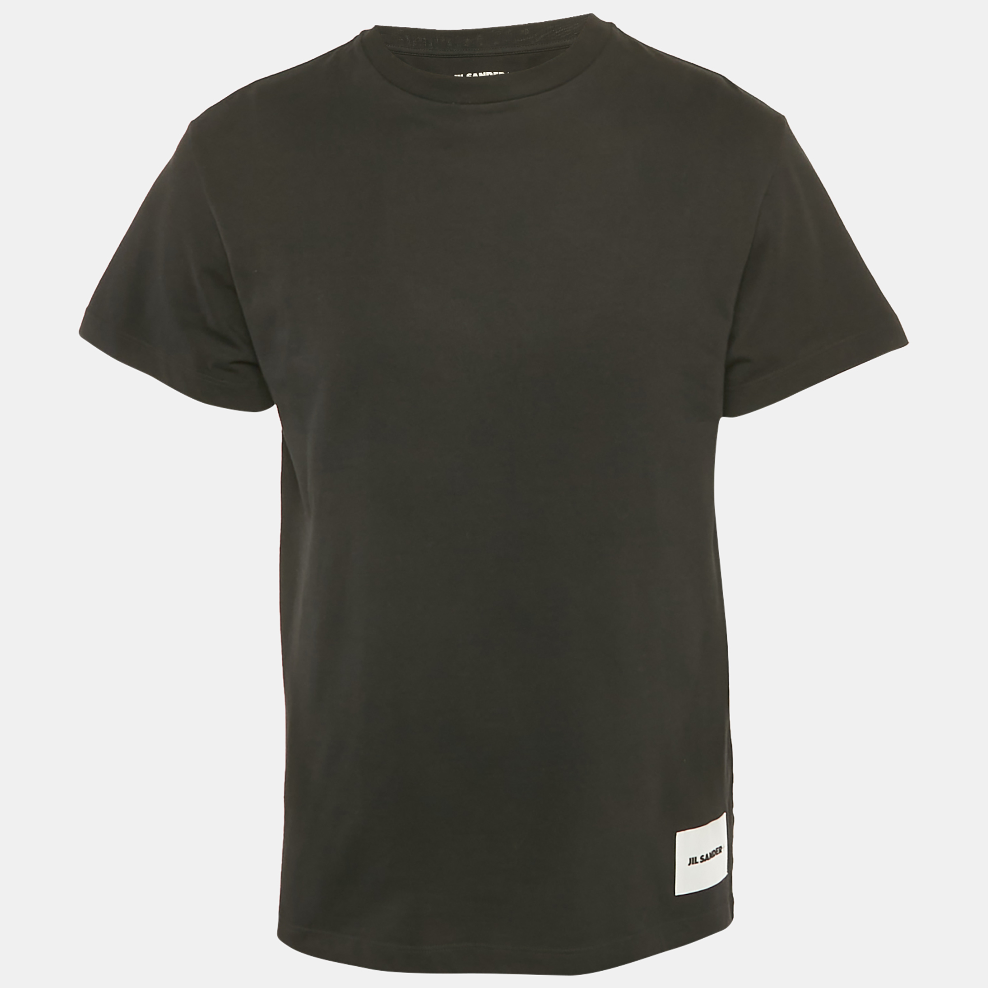 

Jil Sander Black Cotton Logo Pack Crewneck T-Shirt L