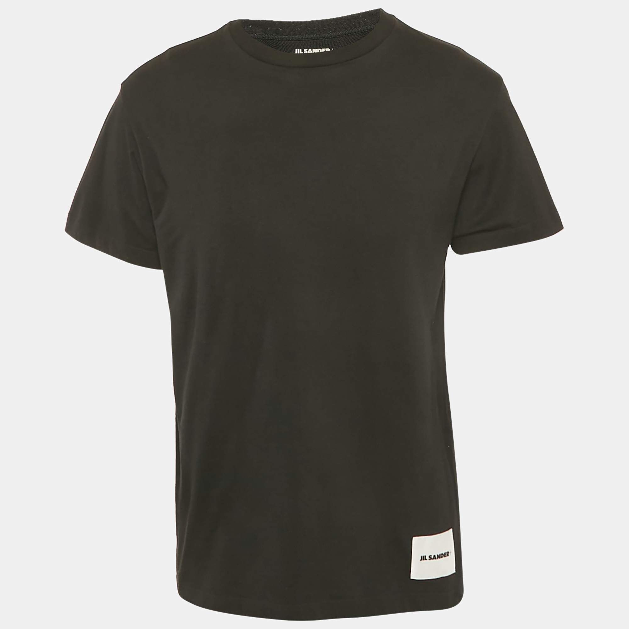 

Jil Sander Black Cotton Logo Pack Crewneck T-Shirt L