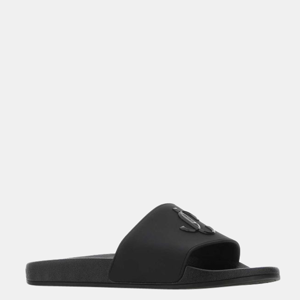 

Jimmy Choo Black Flat Slides Size EU