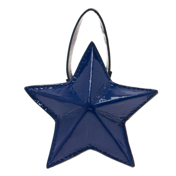 Pre Owned Jimmy Choo Blue Patent Star Pouch