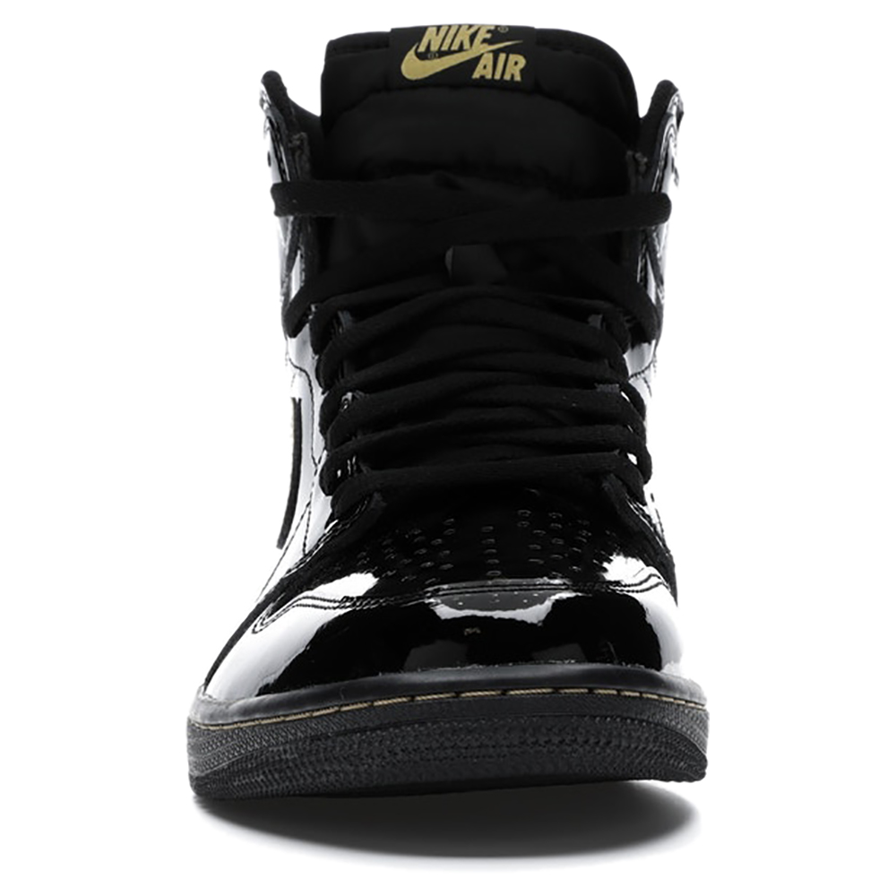 

Nike Jordan 1 High Black Metallic Gold Sneakers Size EU  US 7