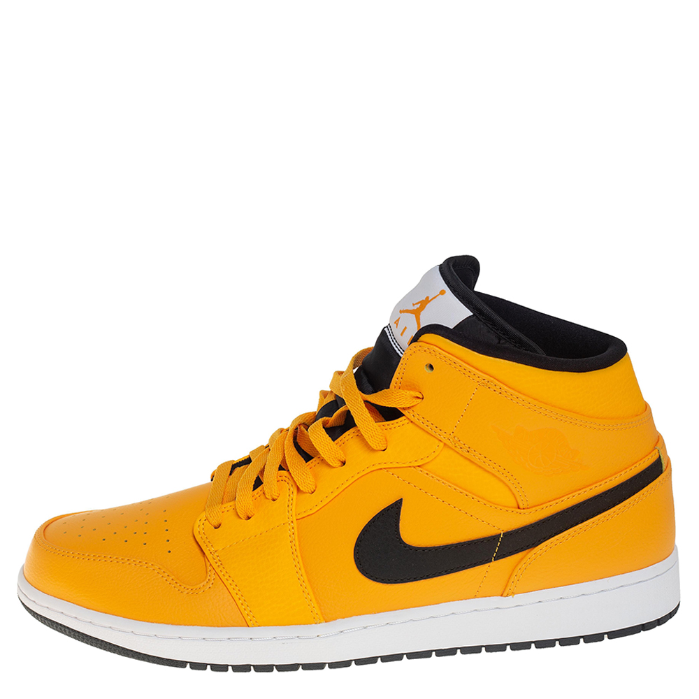 

Air Jordan 1 Mid University Gold/Black Sneakers Size, Yellow