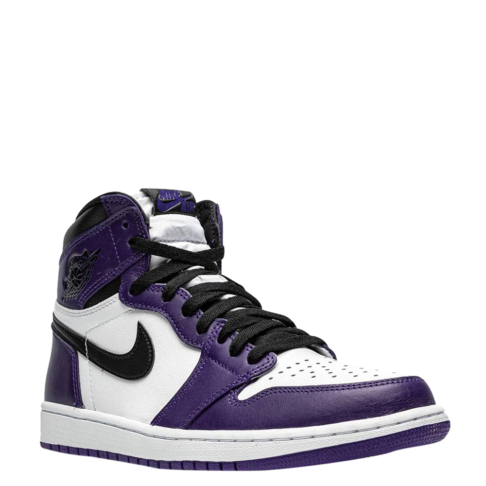 

Jordan 1 Retro High Court Purple 2.0 Sneakers Size US 9 (EU, Black