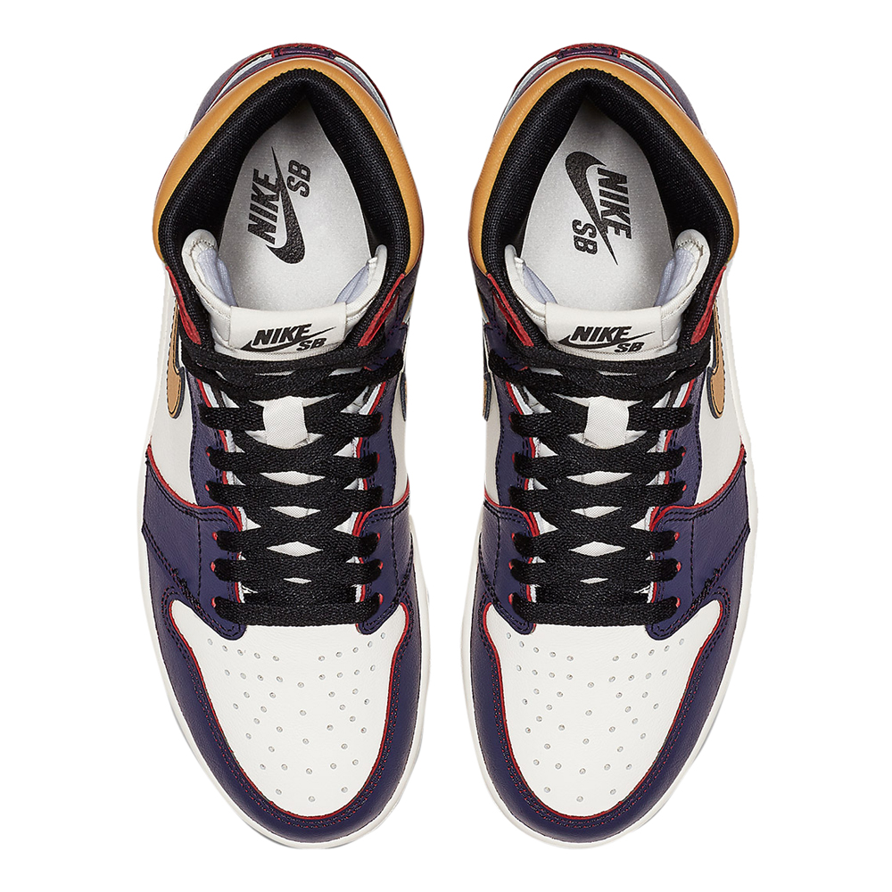 

Jordan 1 Retro High OG Defiant SB LA to Chicago Sneakers Size US 8.5 (EU, Multicolor
