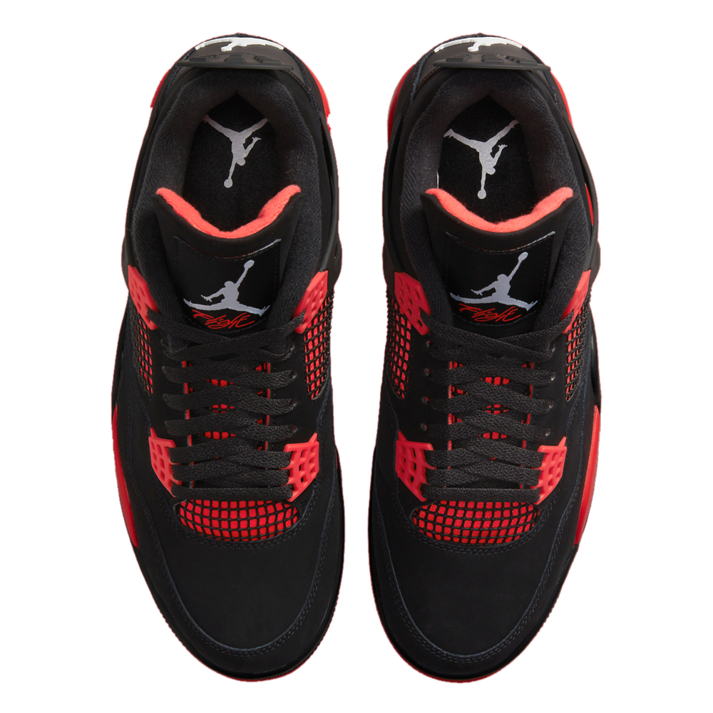 

Jordan 4 Red Thunder Sneakers Size US 11 (EU, Black