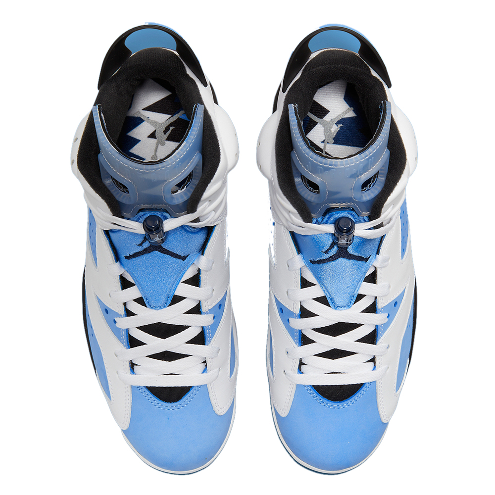 

Jordan 6 UNC White Sneakers Size US 10 (EU, Black