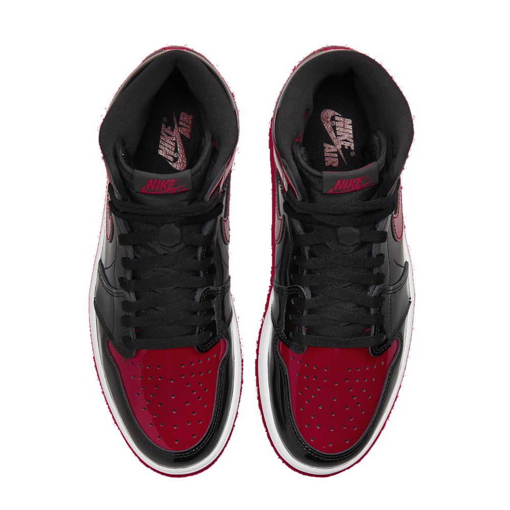 

Jordan 1 Retro High OG Patent Bred Sneakers Size US 8 (EU, Multicolor