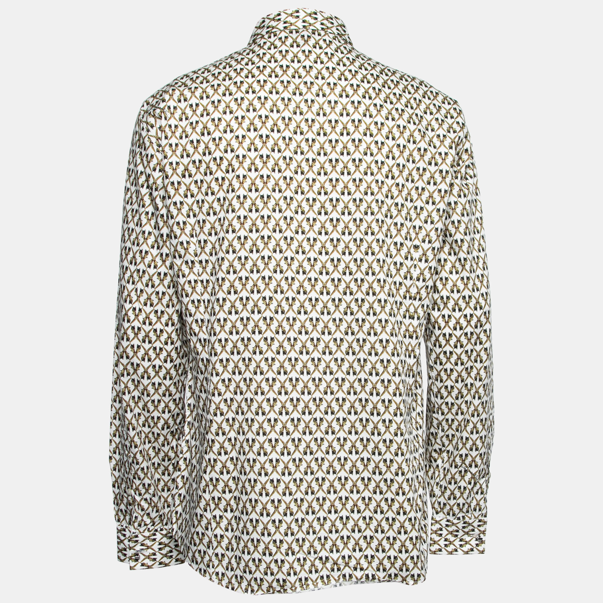 

Just Cavalli Multicolor Printed Cotton Button Down Shirt