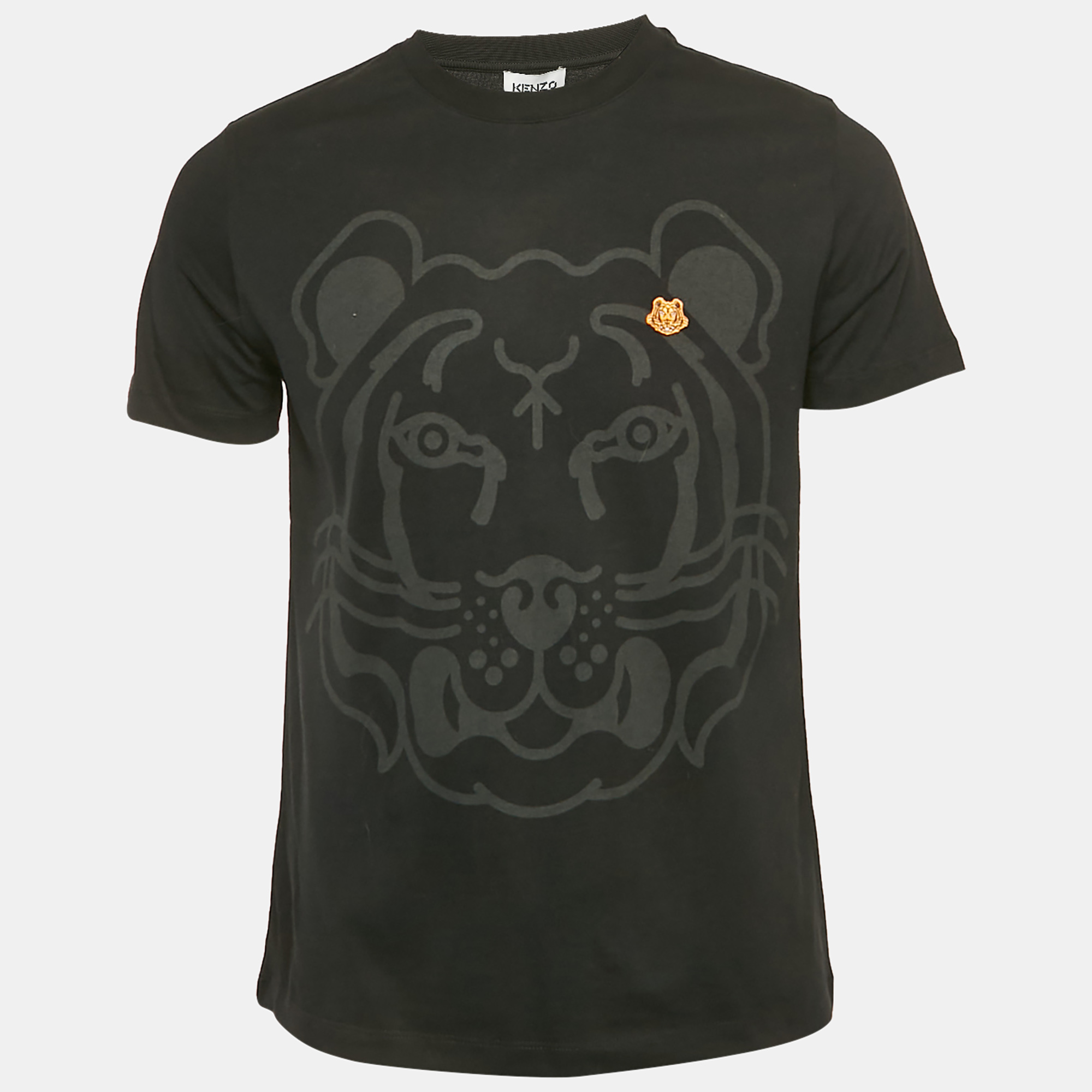 

Kenzo Black K-Tiger Jersey Loose Fit T-Shirt M