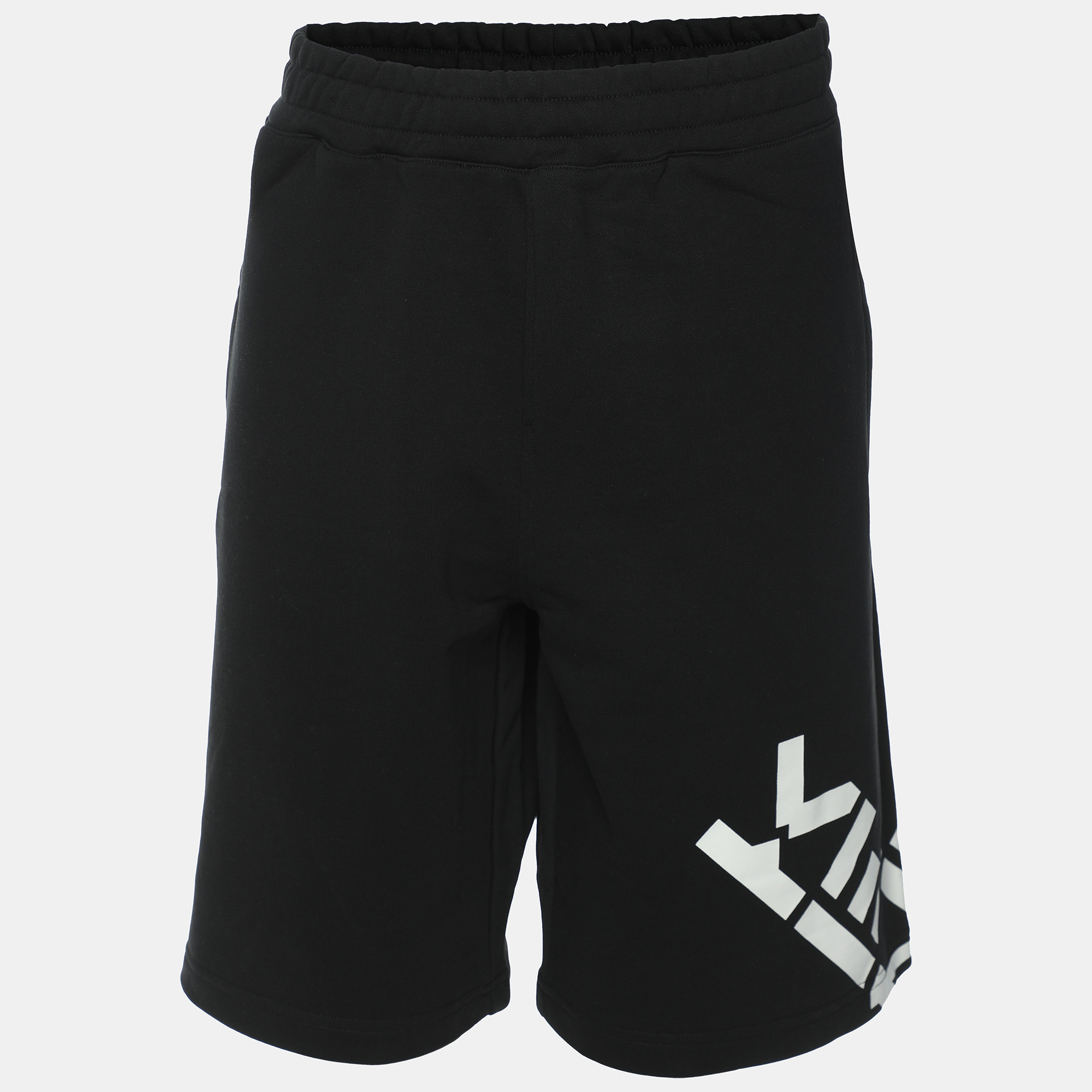 

Kenzo Black Jersey Logo Print Short