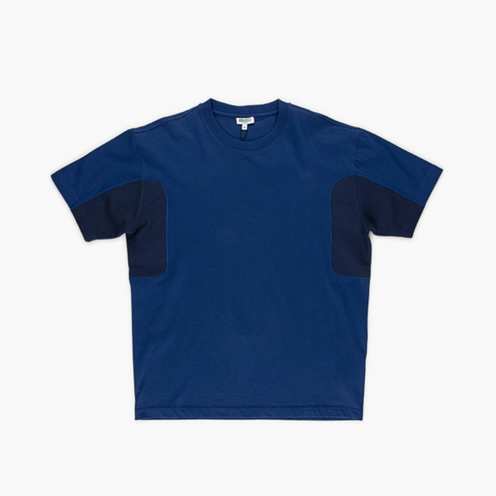 Pre Owned Kenzo Blue Tech Mesh T-shirt S