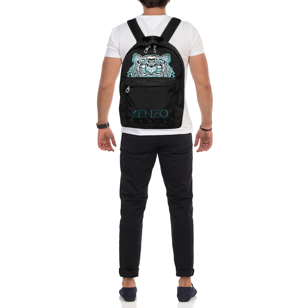 

Kenzo Black Tiger Embroidered Nylon Backpack