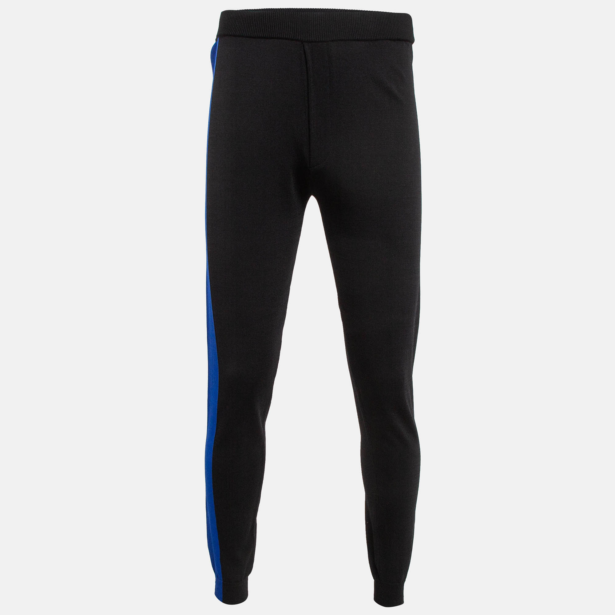 

Kenzo Black Jersey Contrast Trimmed Joggers M