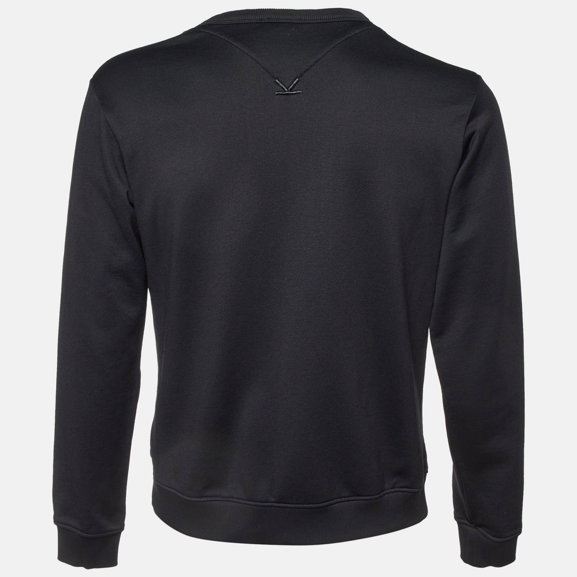 Kenzo Black Printed Knit Sweatshirt M 