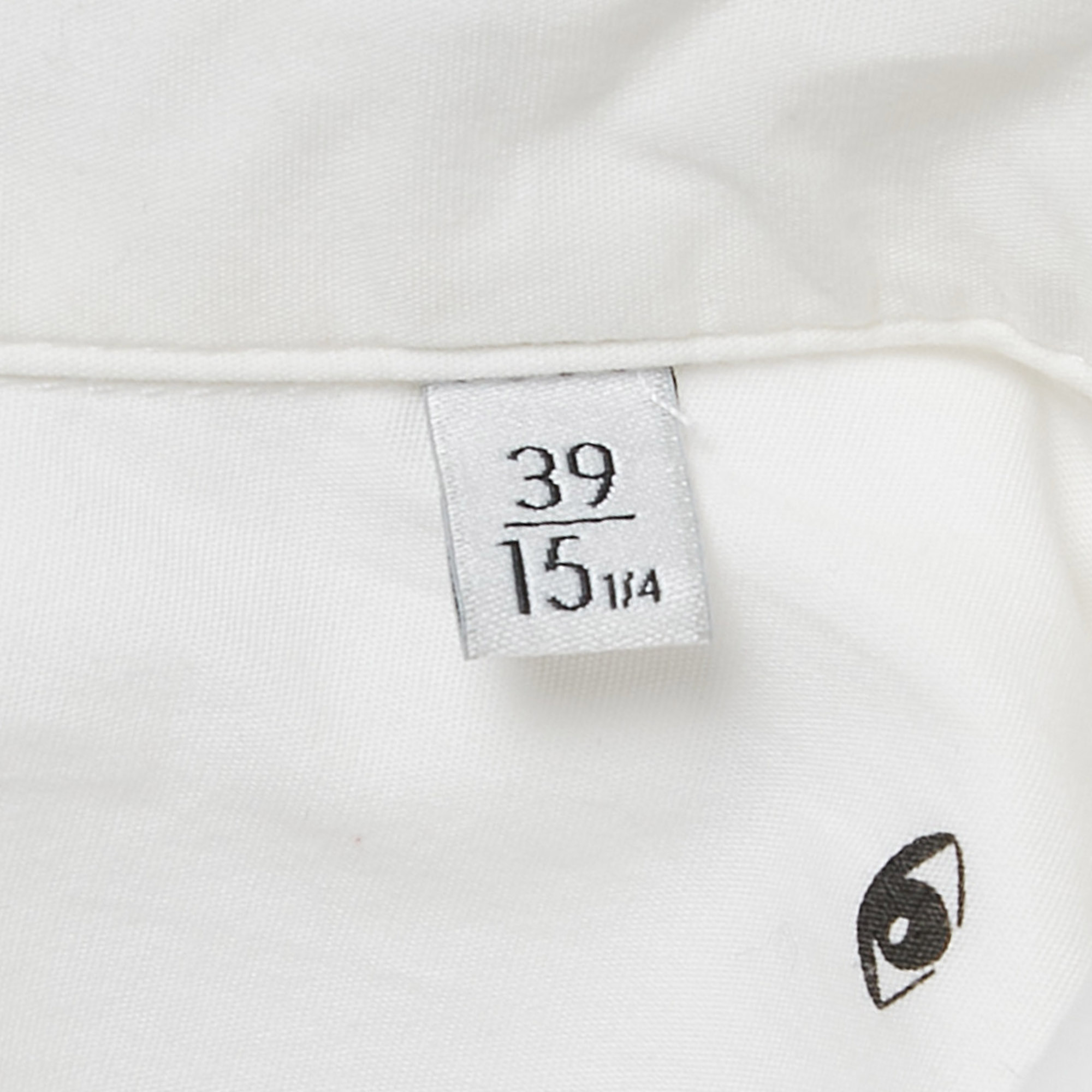 Kenzo White Eye Print Cotton Button Front Shirt M 