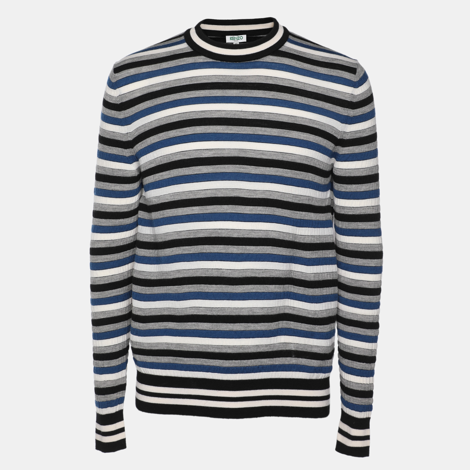 

Kenzo Multicolor Striped Wool Blend Sweater XS