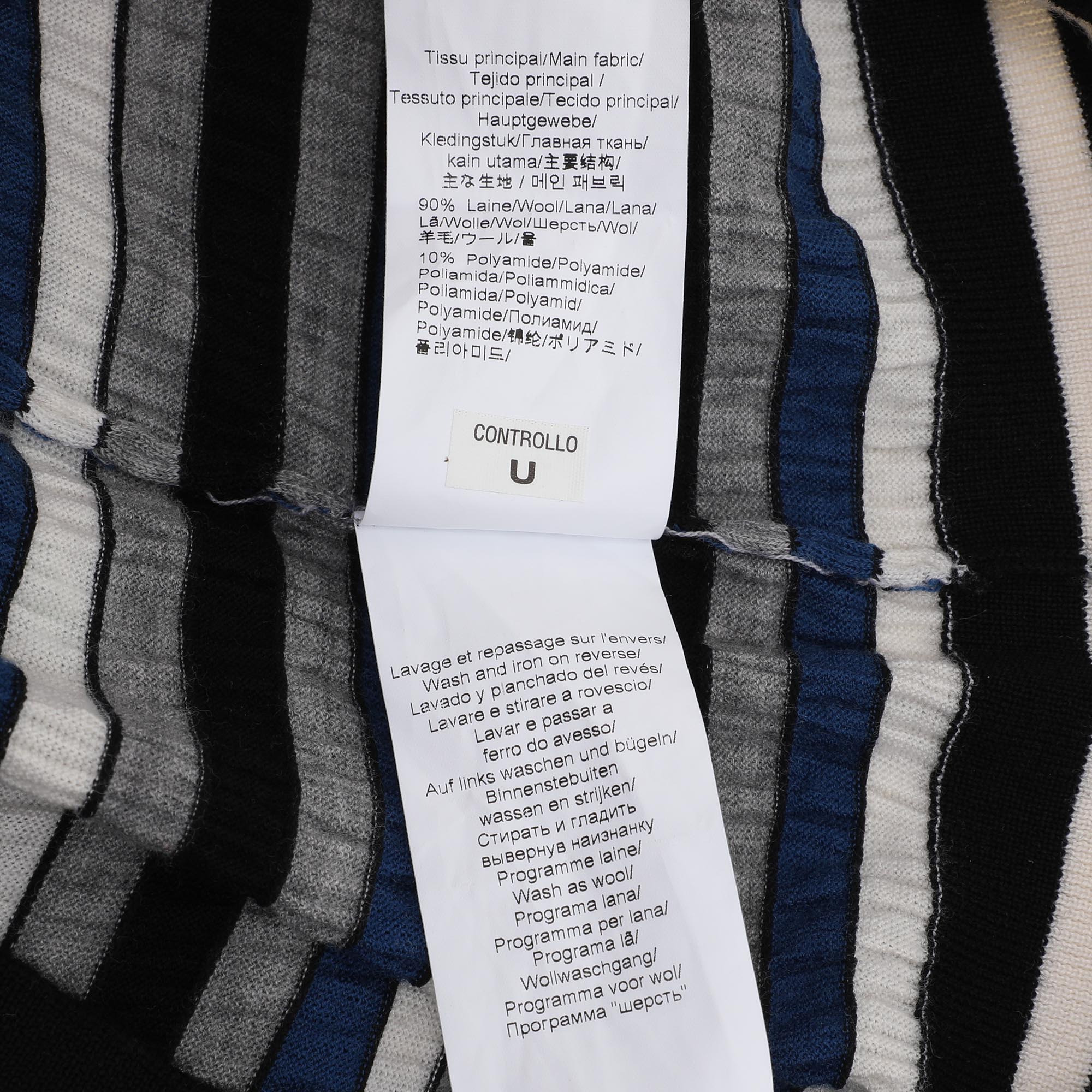 Kenzo Multicolor Striped Wool Blend Sweater XS 