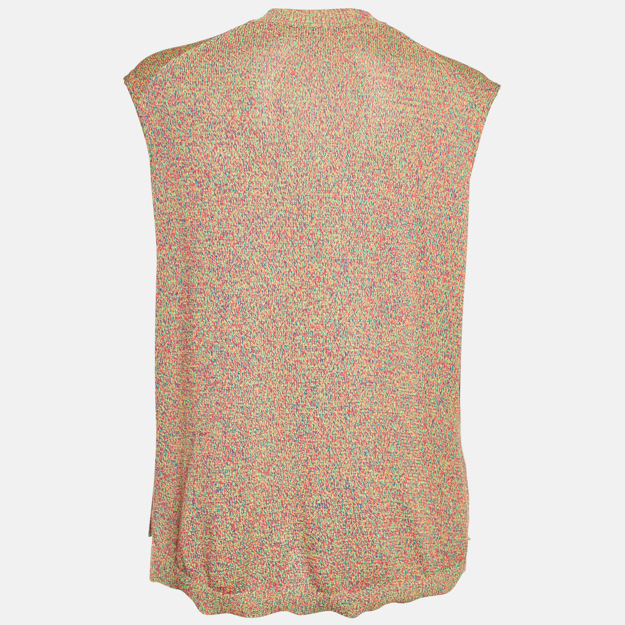 Kenzo Multicolor Knit Sleeveless Sweater M 
