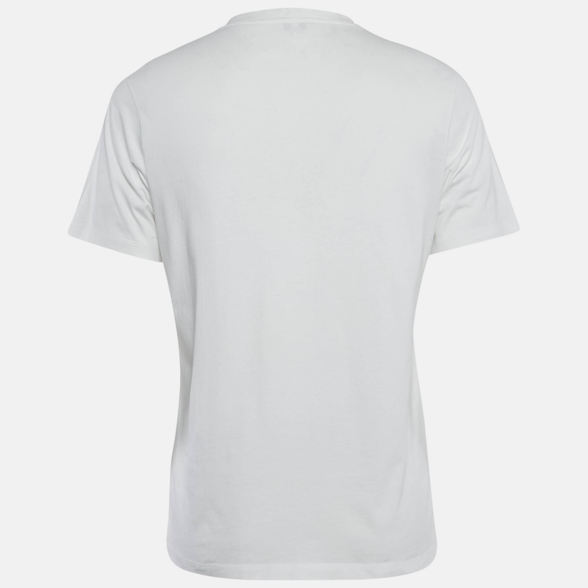 Kenzo White London Print Jersey Crew Neck T-Shirt L 