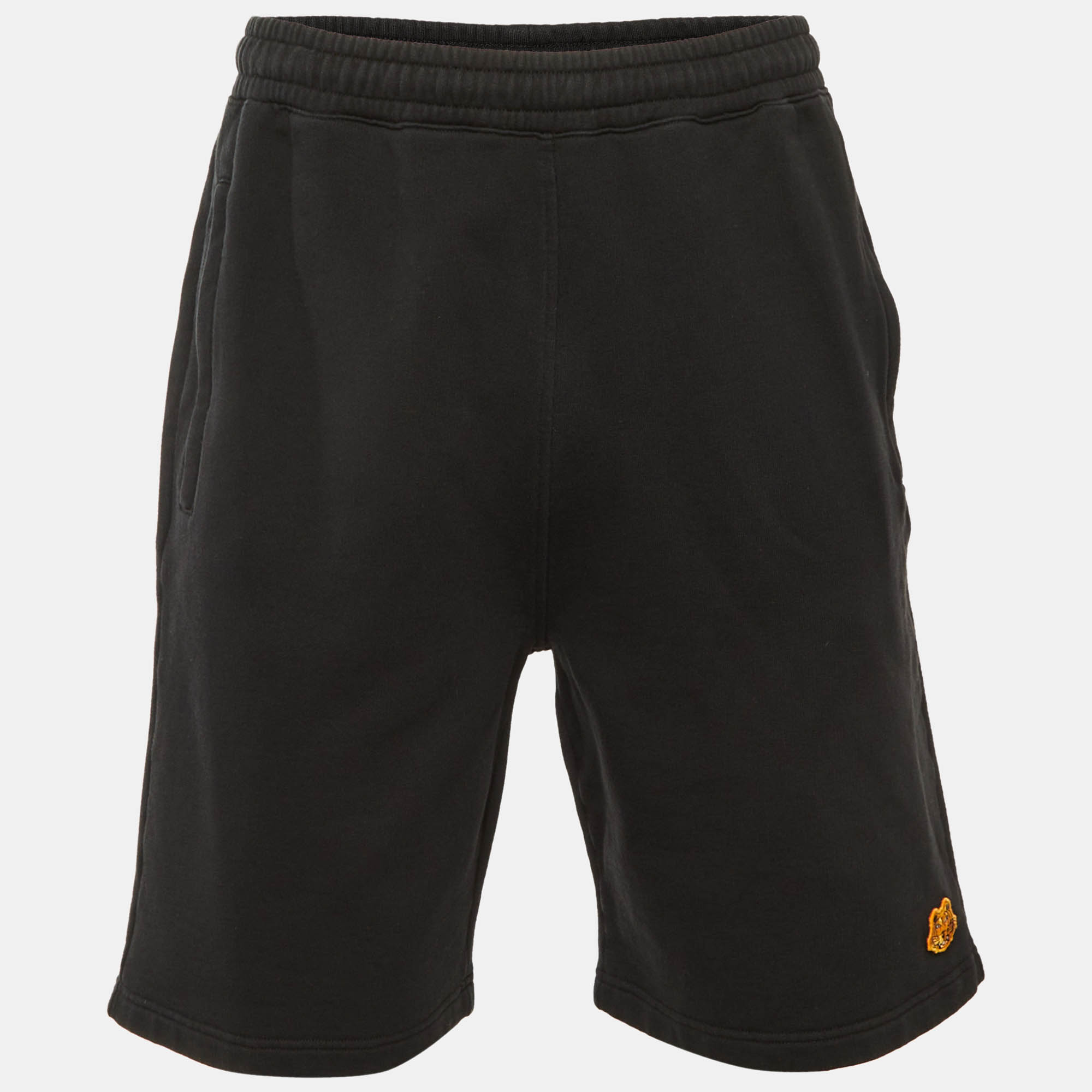 

Kenzo Black Cotton Bermuda Shorts M