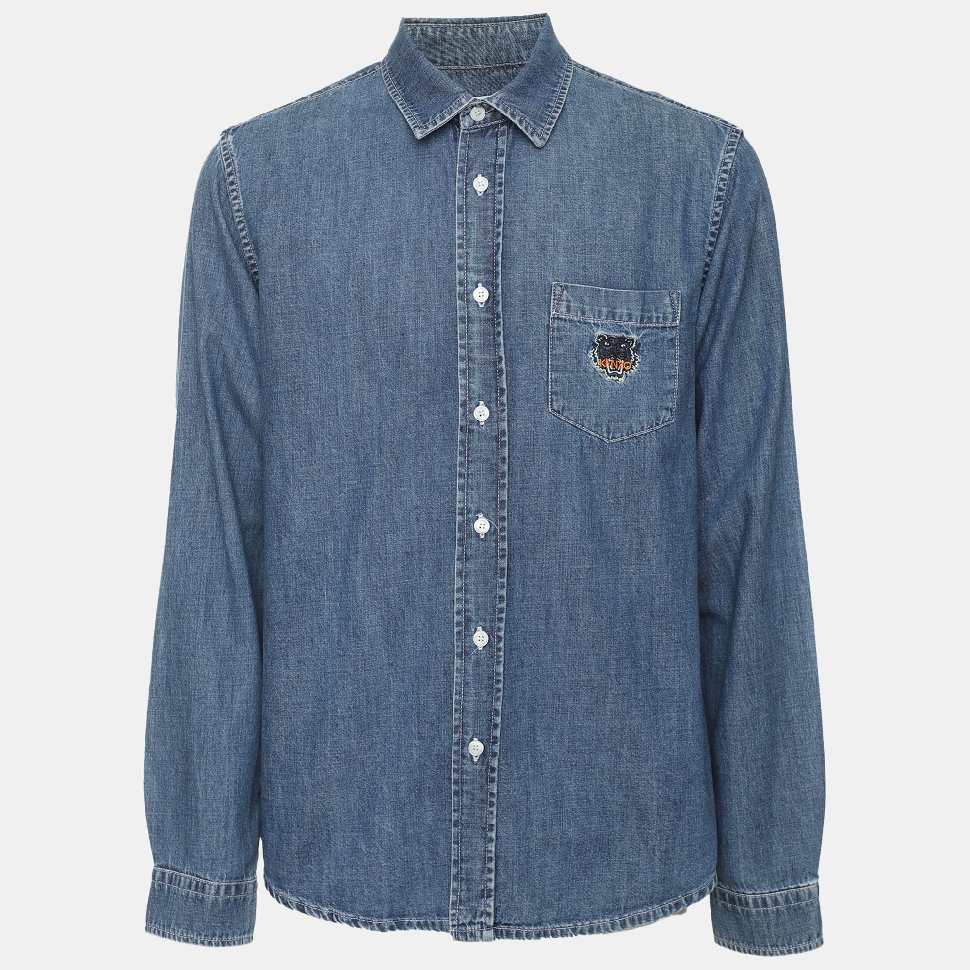 

Kenzo Blue Denim Long Sleeve Shirt