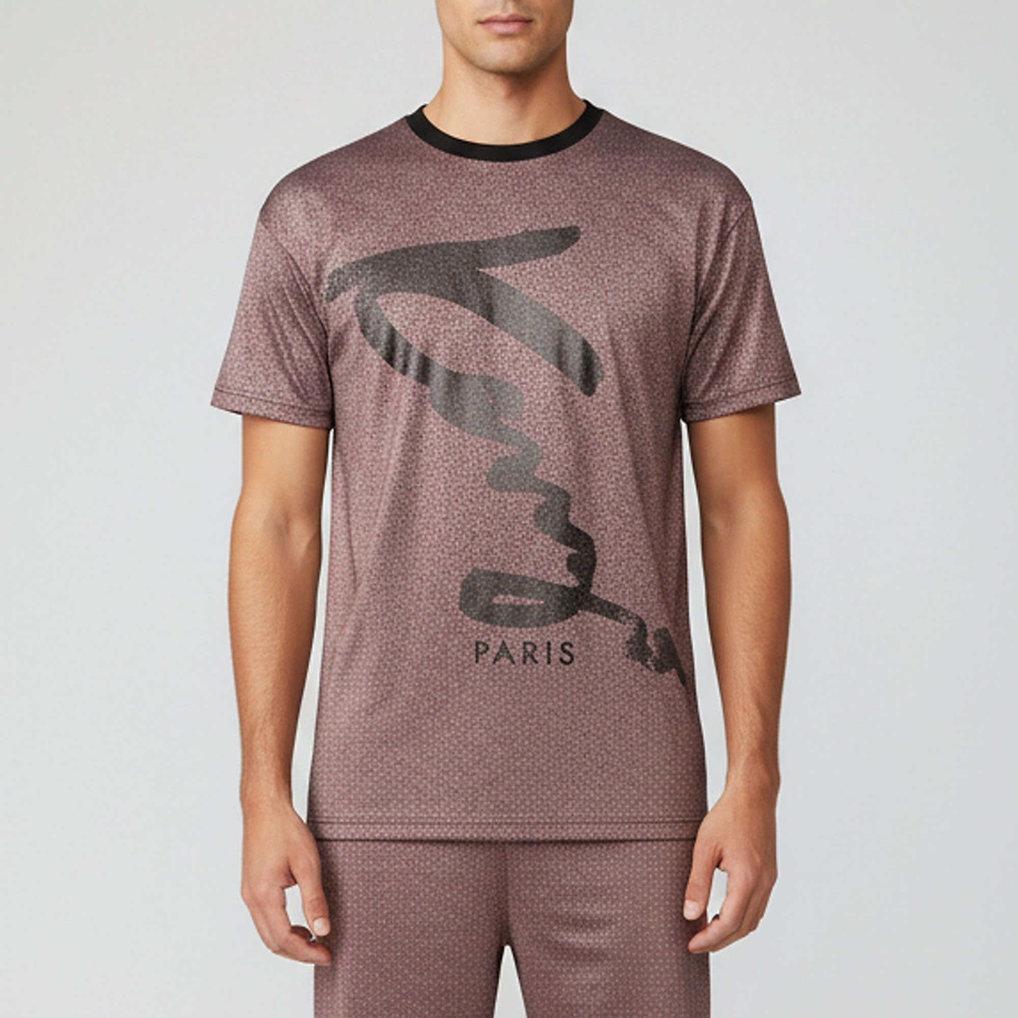 

Kenzo Metallic Signature Print Jersey Crewneck T-Shirt S