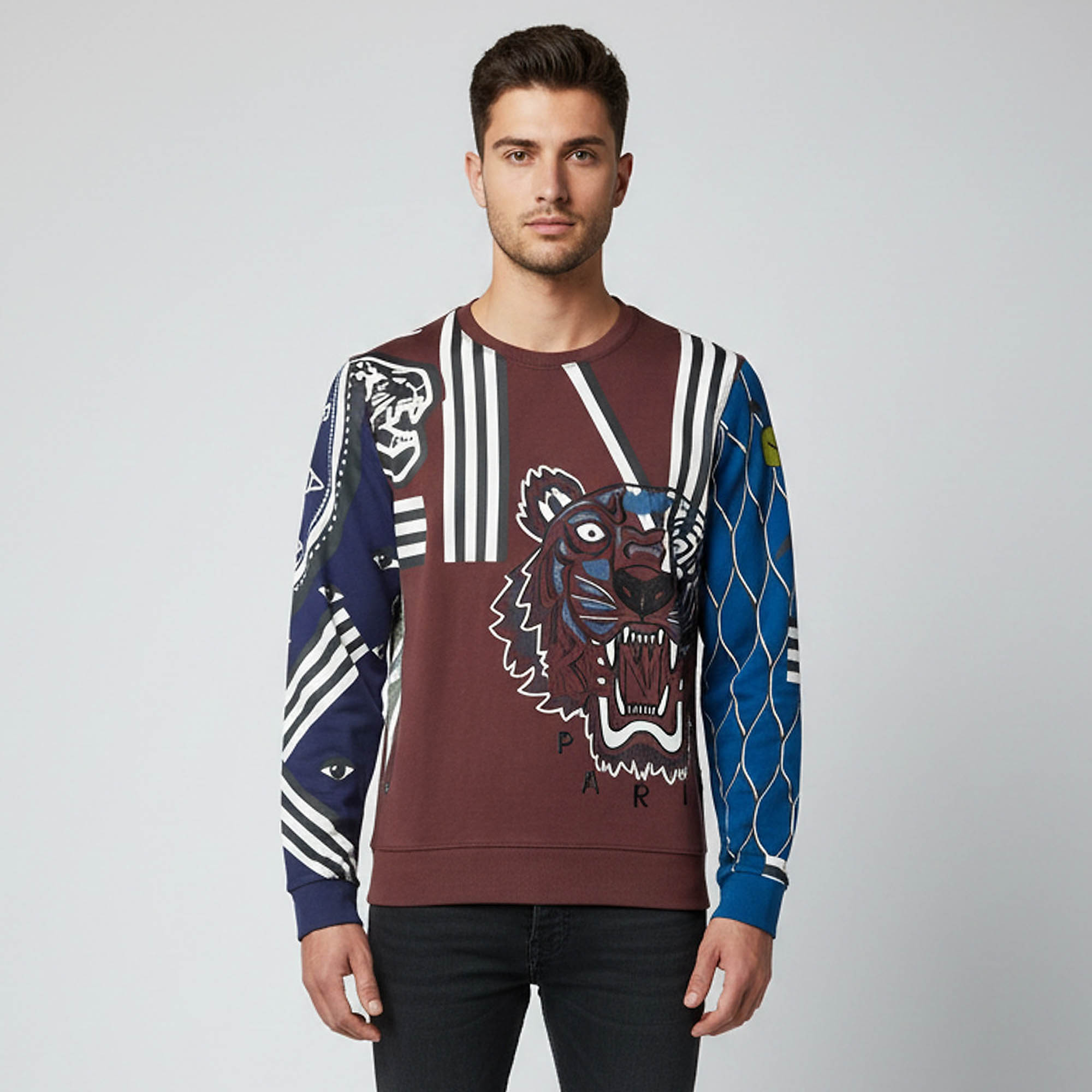

Kenzo Multicolour Embroidered Graphic Print Cotton Crewneck Sweatshirt M, Multicolor