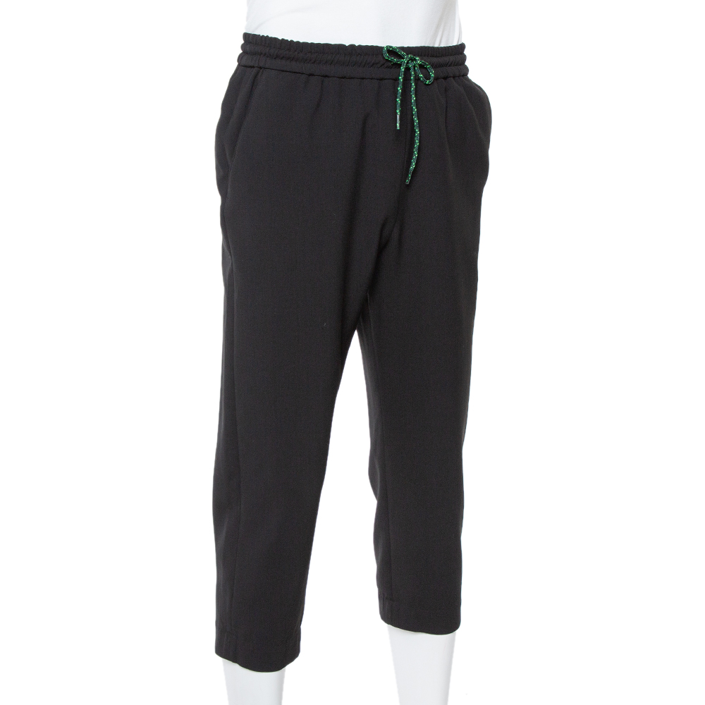 

Kenzo Black Expedition Cropped Tapered Trousers
