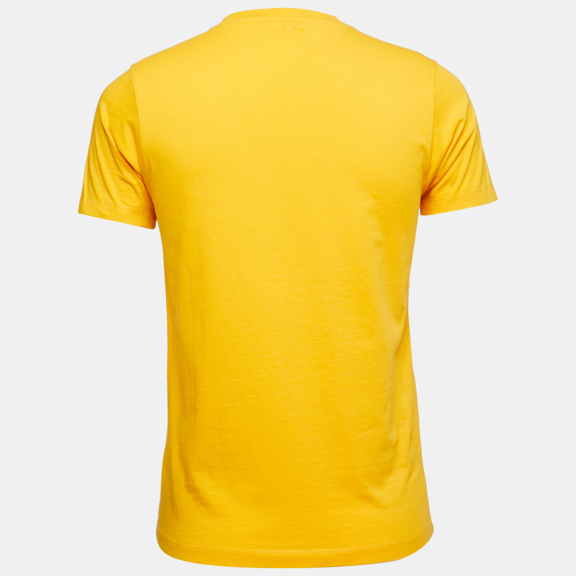 

Kenzo Yellow Tiger Print Cotton Crew Neck T-Shirt