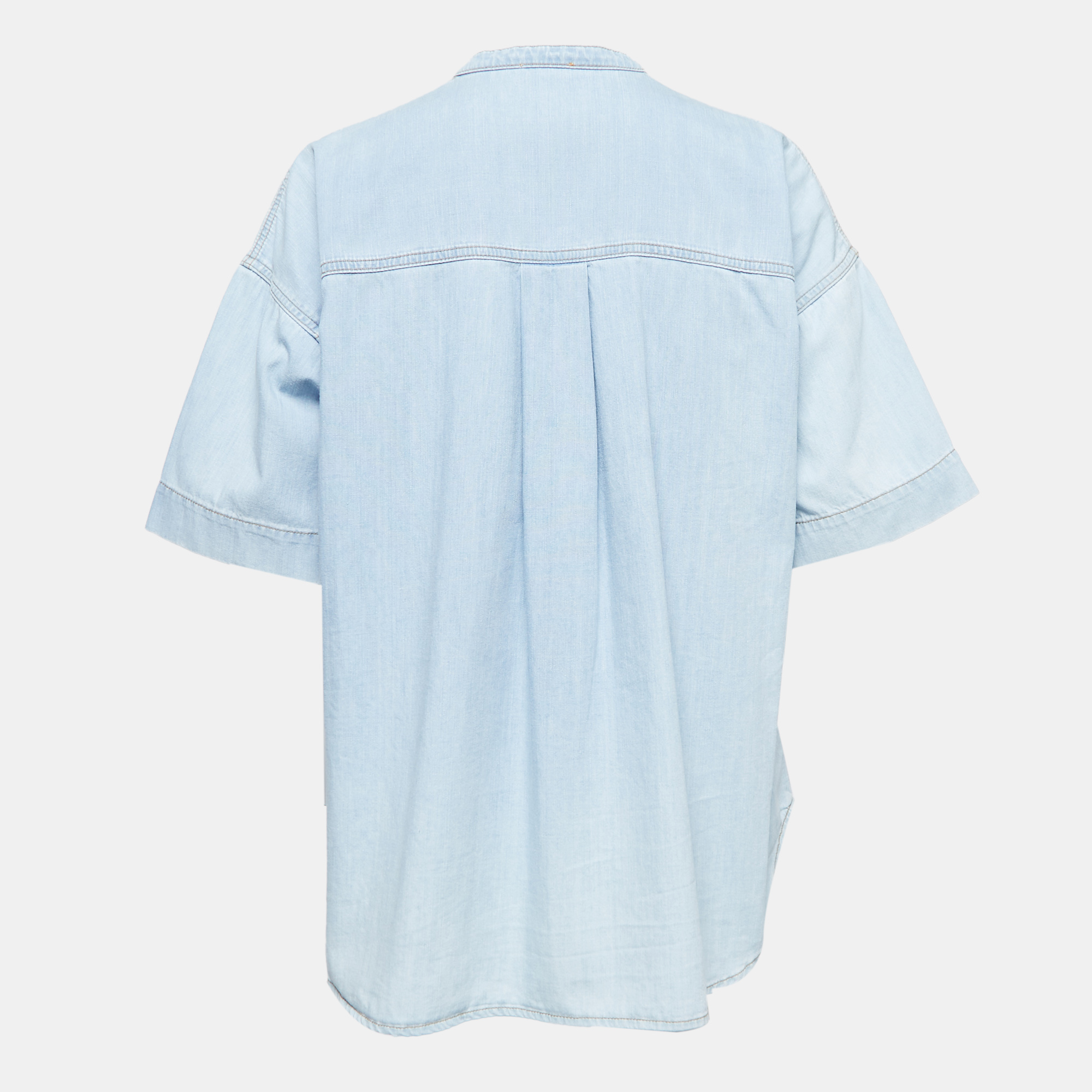 

Kenzo Blue Denim Round Neck Short Sleeve Shirt