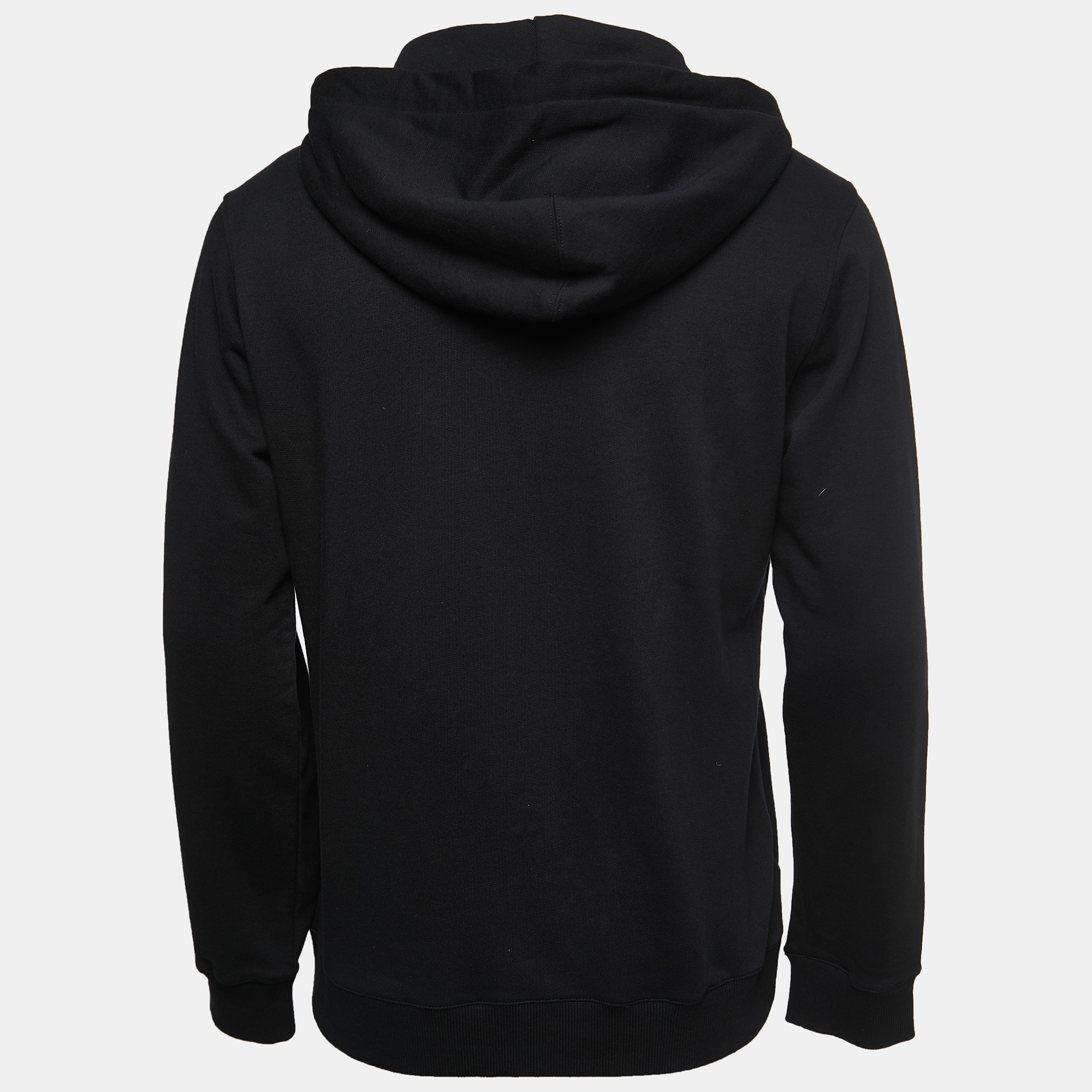 

Kenzo Black Logo Print Cotton Knit Hoodie