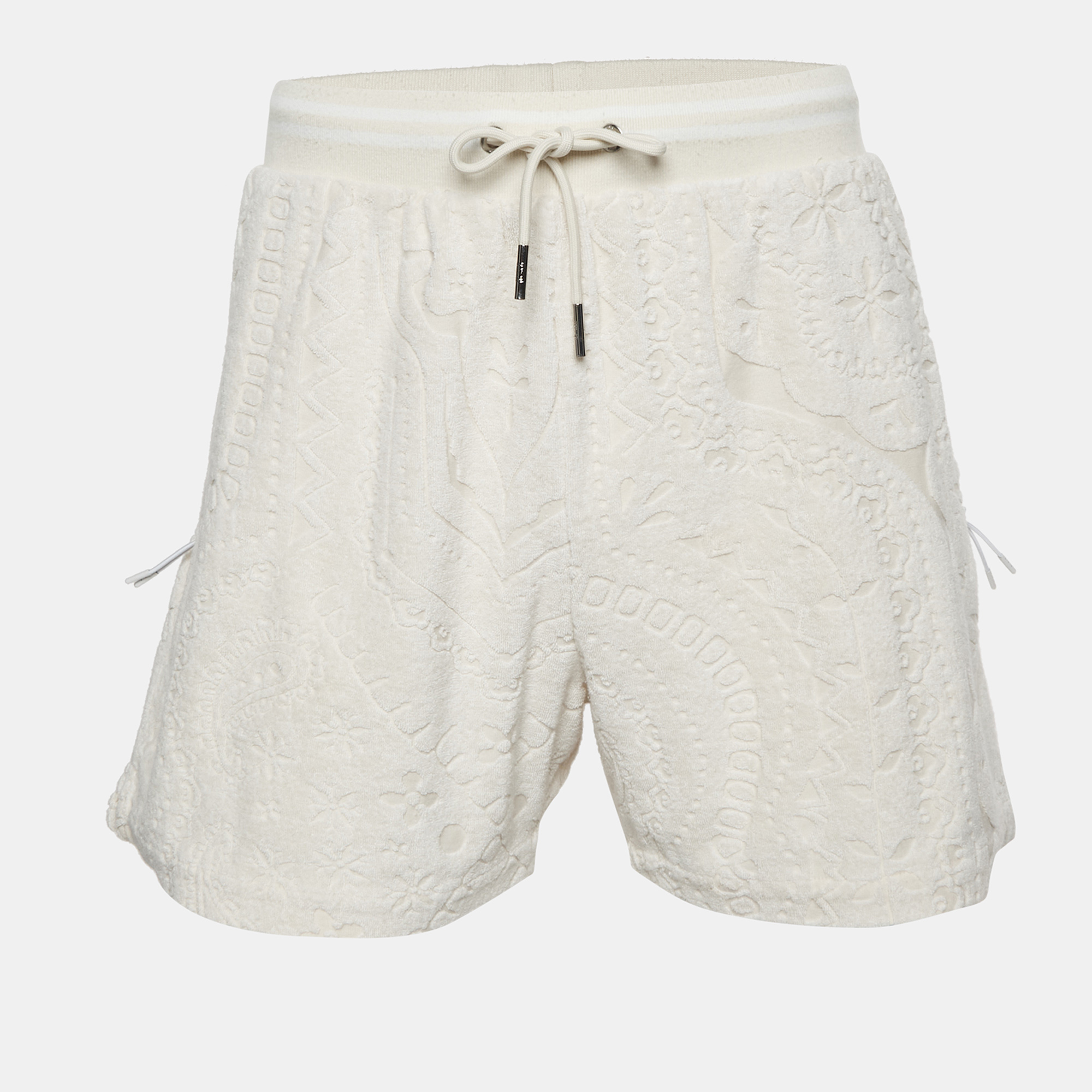 

Kith Cream Paisley print Terry Graham Shorts XL