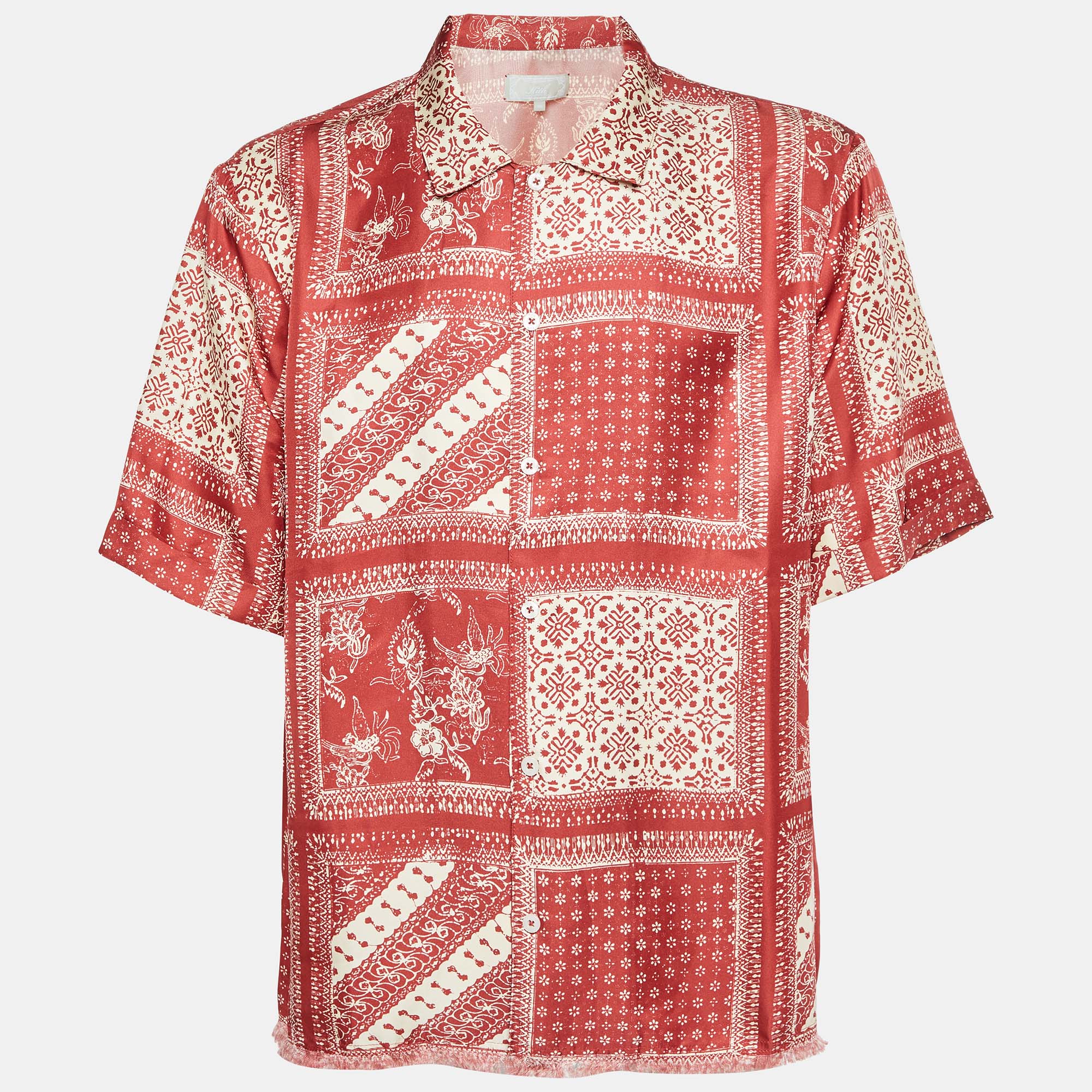 

Kith Brown Bandana Print Sateen Reade Shirt XL