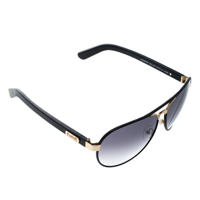 Korloff Black Gradient KOR2036 Aviator Sunglasses