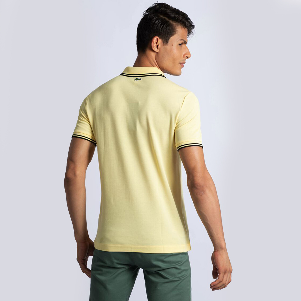 

Lacoste Yellow Piped Neck Polo Shirt  (Available for UAE Customers Only