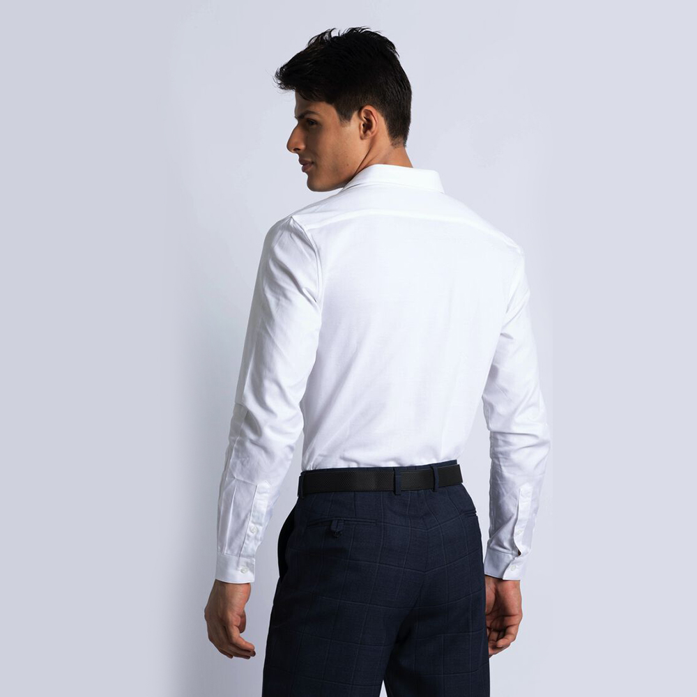

Lacoste White Slim Fit Cotton Pique Shirt  (Available for UAE Customers Only