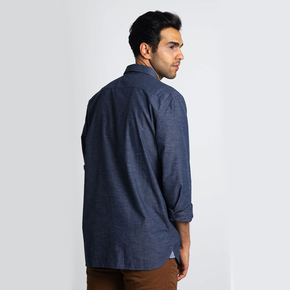 

Lacoste Blue Slim Fit Print Poplin Shirt  (Available for UAE Customers Only