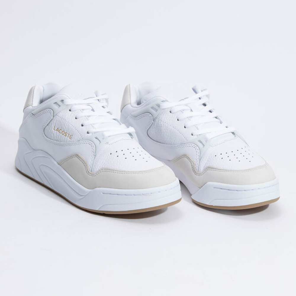 

Lacoste White Court Slam Perforated Leather White Sneakers Size  (Available for UAE Customers Only