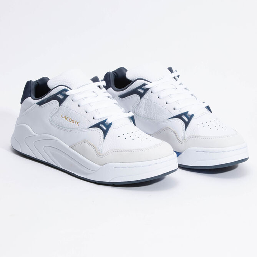 

Lacoste White Court Slam Leather White Sneakers Size  (Available for UAE Customers Only