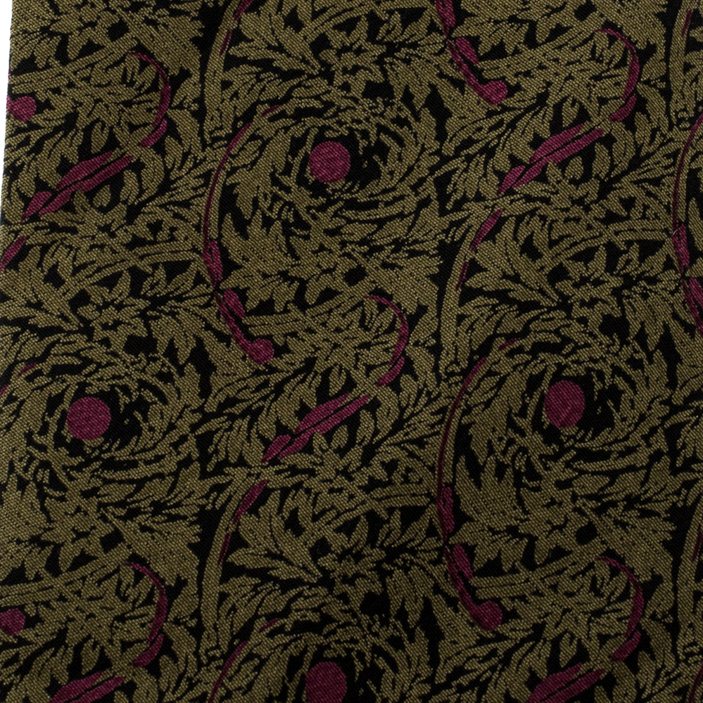 

Lanvin Floral Pattern Printed Silk Tie, Brown