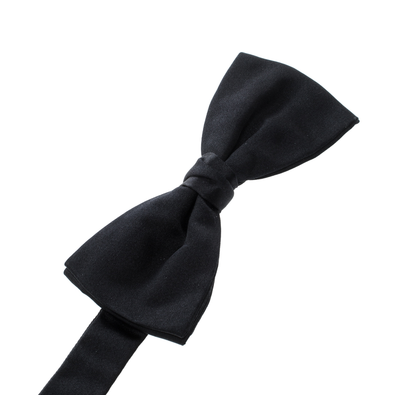 

Lanvin Black Silk Classic Bow Tie